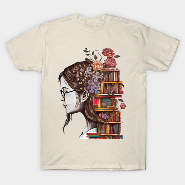 Just a girl who loves books T-Shirt by ExprEssie